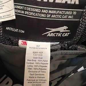 Arctic cat snowmobile pants
